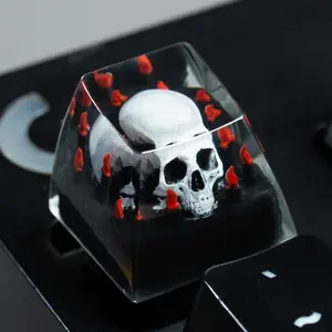 3D Candle Skull Design Keycap, Cherry MX Keycap, Mechanical Keyboard Keycap Gift for Son Dad Boyfriend, Keyboard & Trackpad Covers