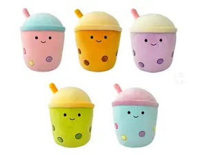 Bubble Bliss: Assorted Colorful Boba Plushies - Sip, Squish, & Smile Collection 12 Inches
