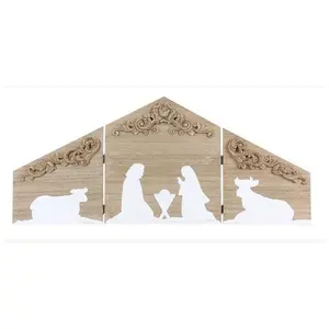 Young's Wood Country Christmas Tabletop HingedNativity