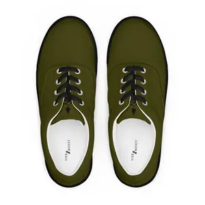 OD Green Sniper Men’s lace-up canvas shoes