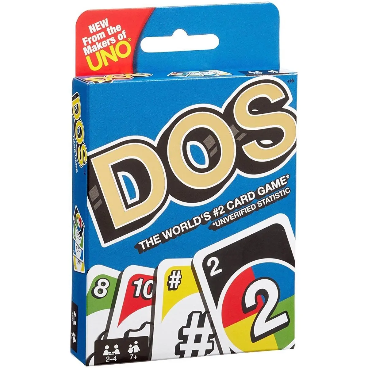 MATTEL DOS Number Match Party Card Game - Fast-Paced Race-to-Win Game with Numbered Cards and Deck Box for Ages 7+, Card Deck Box