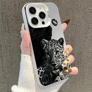 Wild Leopard & Panther Graphic IMD Phone Case for iPhone 17/16/15/14/13/12/11 Pro Max/Pro/Plus/Air - Edgy Animal Style