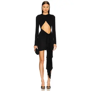 Michael Costello x REVOLVE Isabella Mini Dress in Black Michael Costello x REVOLVE Isabella Mini Dress in Black