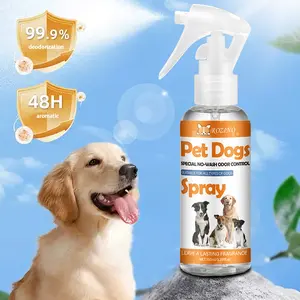 ROZINO Pet No-Rinse Deodorant Spray for Dogs 99.9% Odor Control 48H Aromatic Lasting Fragrance Special No-Wash Odor Control Clean Solution Clean