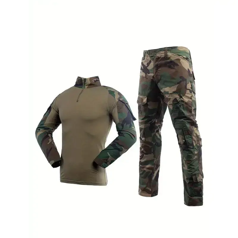 2025 new Elg New Men's Combat Tactical Uniforms Long Sleeve Fitting Amry Militray Uniforms for Men Combat Shirt and Pants Camouflage Clothing Hunting Hiking Paintball Gear 2025 new Elg New Men's Combat Tactical Uniforms Long Sleeve Fitting Amry Militray Uniforms for Men Combat Shirt and Pants Camouflage Clothing Hunting Hiking Paintball Gear