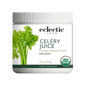Eclectic Herb - Celery Juice Powder | Nutritional Supplement | Hydration + Wellness Support, Vitamins + Minerals | Freeze Dried, USDA Organic, Non-GMO, Vegan (3.2 oz | 90 g) Healthcare