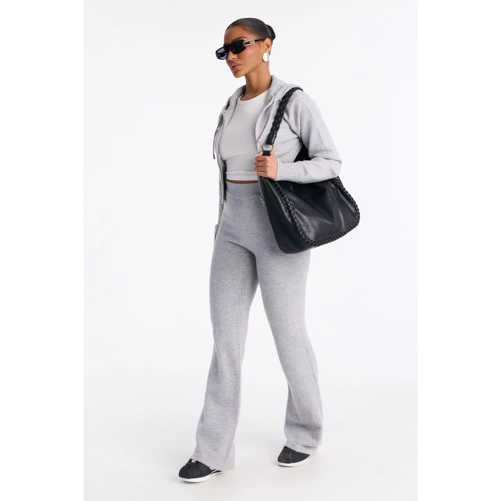 CozyCash Sweater Pant Set - Heather Grey CozyCash Sweater Pant Set - Heather Grey
