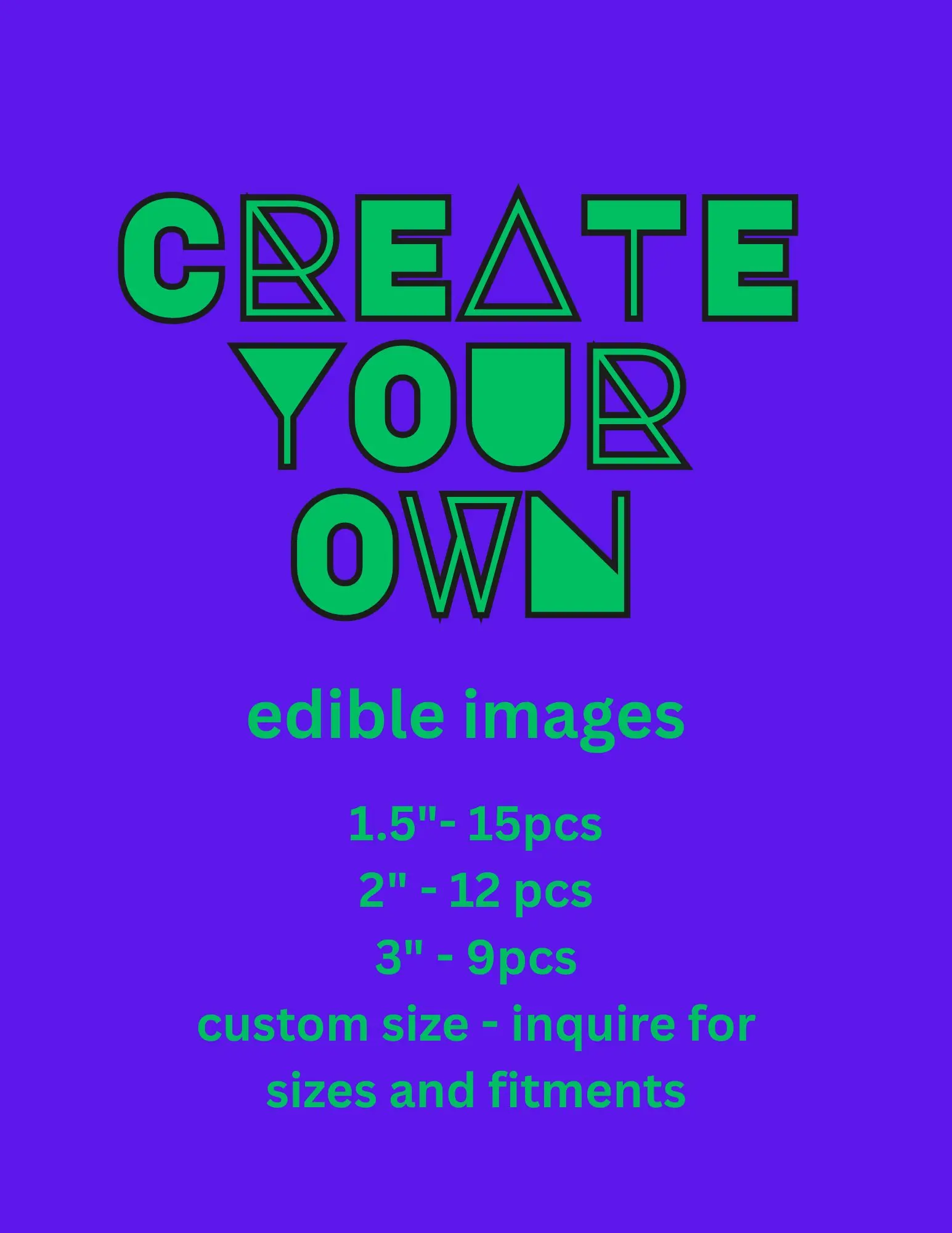 Create Your Own Edible Images