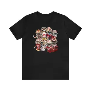 Purdy, Deebo, Kittle, Aiyuk, Bosa, Warner, McCaffrey, Hufanga, 49ers Niner Squad Tshirt, cartoon T-shirts, Funny, Trending, Streetwear, hiphop style, For Men And Woman, Streetwear, Unisex Shirt, Vintage Oversized Tee, Size S to XL, tiktok shop