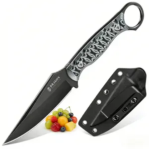 DRAGON CREEK Outdoor Tool - Full Tang Companion Knife for Camping Knives with Sheath, Ideal Gift for Men