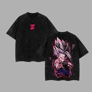 Gohan Beast Mode DBZ Retro Unisex Acid Washed T-Shirt, Hoodie, DBZ Super 2026 Oversized Unisex Anime Merch, Soft Cotton Streetwear Clothes, Unisex Manga Apparel, Gift for Anime Fans FXB