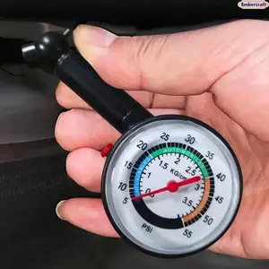 High Precision Mechanical Tire Pressure Gauge, Portable Easy Read PSI Tester for Cars, Motorcycles & SUVs, Durable Tire Monitoring Tool for Daily Driving & Emergency Kits