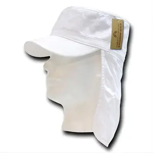 Rapid Dominance 107-PL-WHT-07 Foreign Legion Flap Caps - White, Large And Extra Large