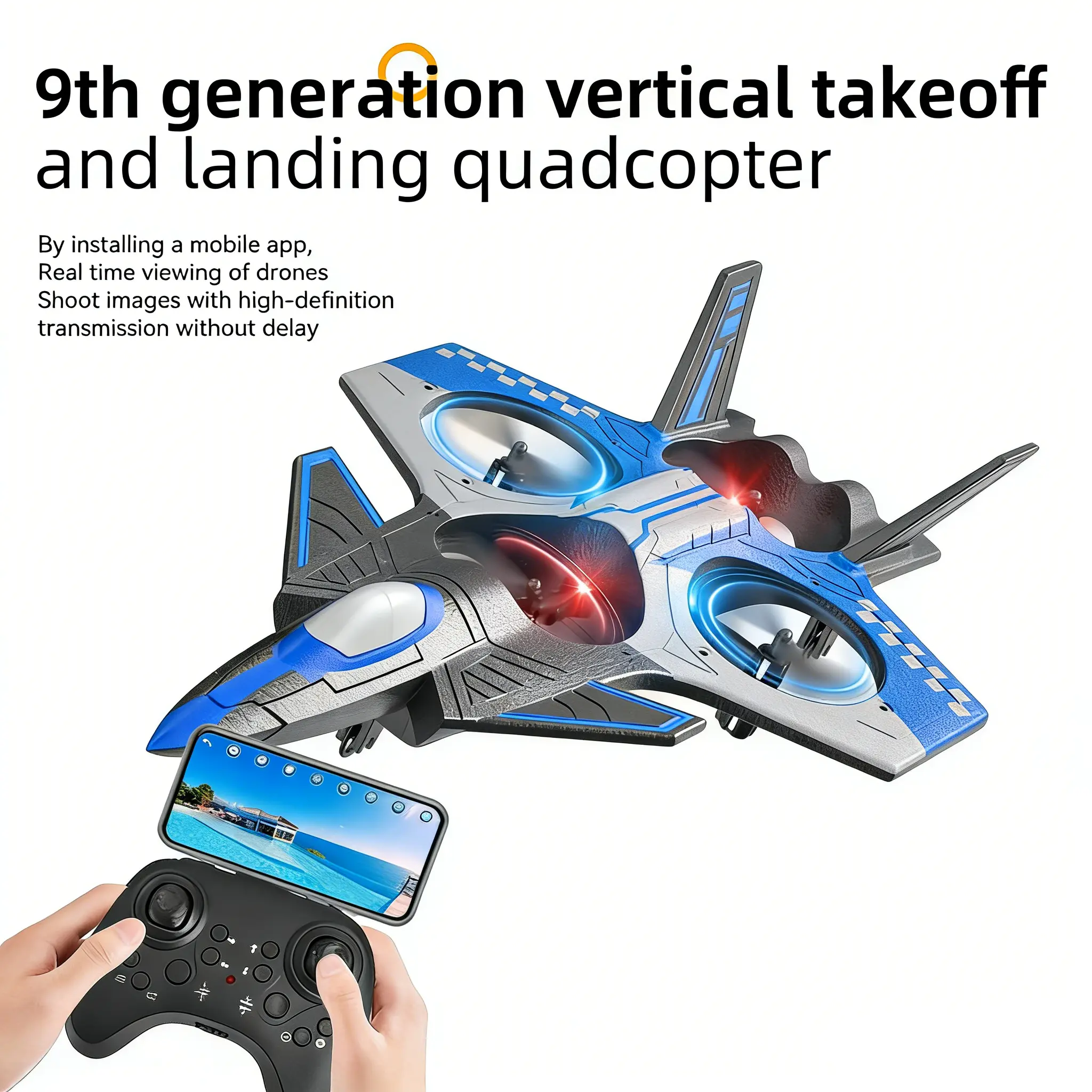 Tongli RC Foam Fighter Plane with smooth and sensitive control, anti-collision and drop-resistant design capable of fancy stunt flights. Ideal outdoor flying toy for beginners, a perfect gift for birthdays, Christmas and New Year., Model Plane, Hobby Rc P