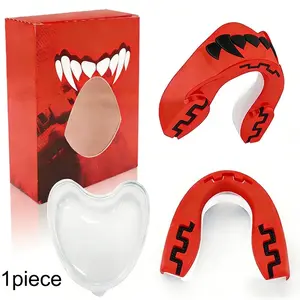 Anti-chipping Basketball Sports Mouth Guard, Mouth Guard with Upper and Lower Dental Protection (Includes Storage Case), Easily Reshapeable Mouth Guard, Suitable for Football, Boxing, Lacrosse, Basketball, and All Contact Sports (Universal Size).