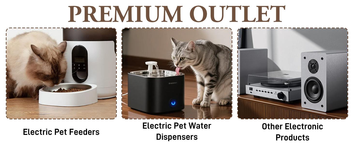 71" Tall Wooden Cat Litter Box Enclosure | Power Outlets + Open Shelves + Locks | Hidden Pet Washroom Cabinet (Brown, Living Room/Bedroom)