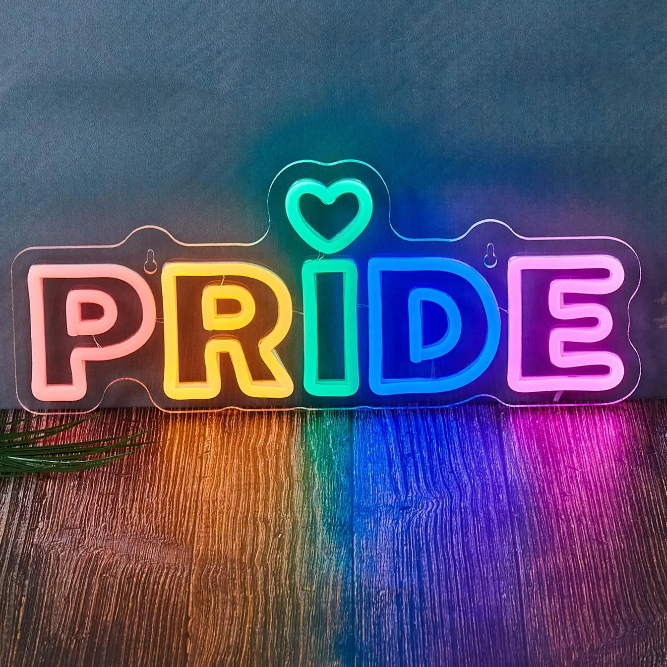 Pride LED Neon Sign, USB Powered Neon Sign Light, Decorative Neon Sign for Home Party Wedding, Home Decor, Room Decor, Party Decor, Neon Lights