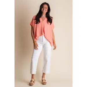 Sweet As Can Be Airflow V Neck Top