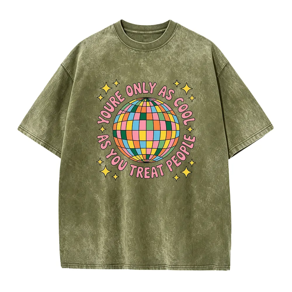 You're Only As Cool As You Treat People Tshirt, Disco Ball Sweatshirt, Positive Affirmation Hoodie, Mental Health Tee