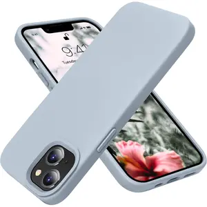 OTOFLY Designed for iPhone 13 Mini Case, Liquid Silicone Shockproof Slim Thin Phone Case, 3 Layers Full Phone Covered Soft Case Protection