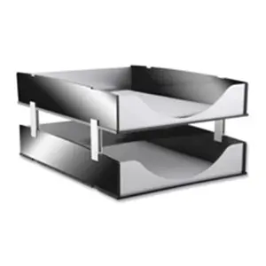 212 MAIN Aluminum Black Acrylic 4-ST Stacking Support Set, Home Organizer Storage Rack