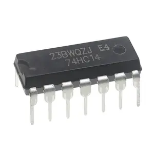 SN74HC14N Hex Schmitt-Trigger Inverters 2V to 6V 2.54mm SN74HC14 74HC14 SN74 IC Breadboard-Friendly Transistors 2 Volt to 6 Volt DIP-14 (Pack of 20pcs)