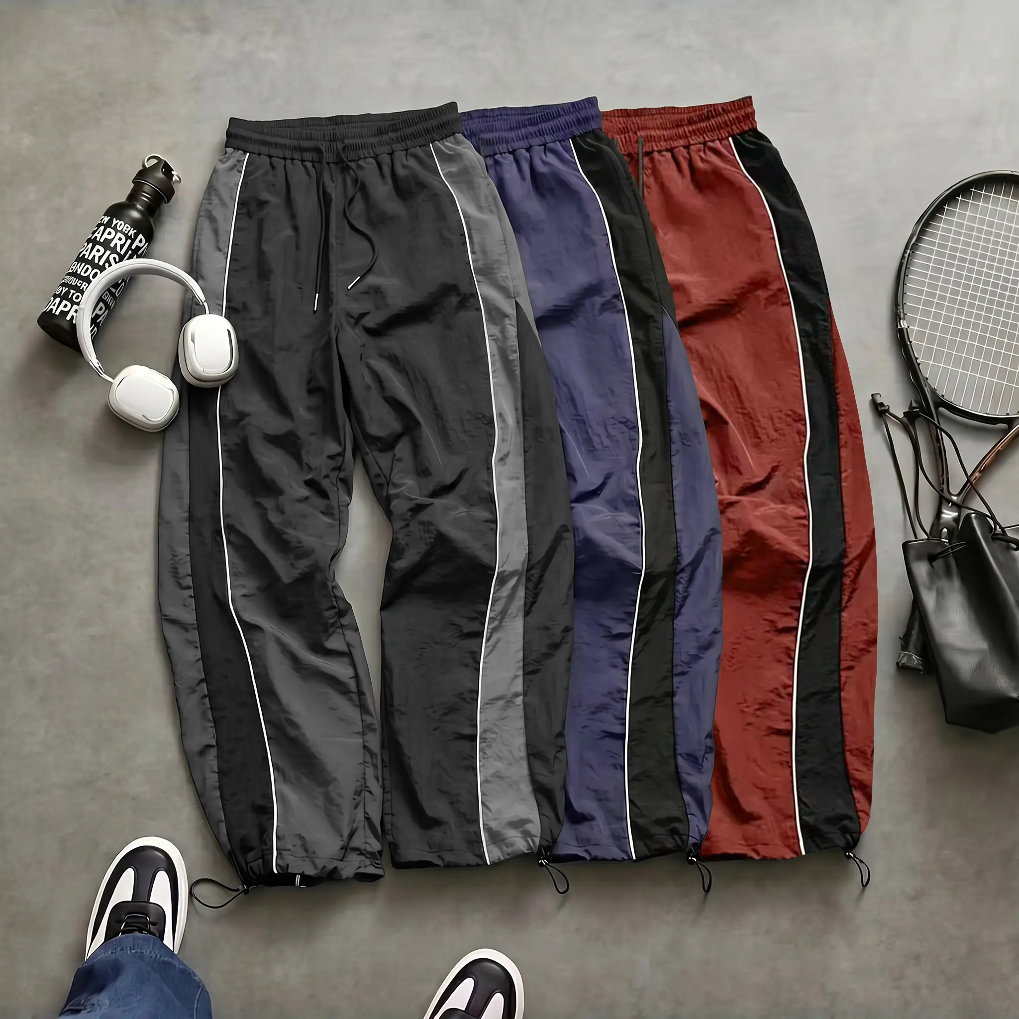 208 Black + Blue + Red