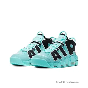 Air More Uptempo Light Aqua — Stylish, Comfortable, Trendy, Versatile, Non-Slip Casual Sports Sneakers