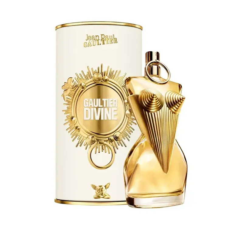 Jean Paul Gaultier Gaultier Divine Refillable Women's Designer Eau de Parfum Spray, 3.4 oz - Long-Lasting Floral Scent with Salty Note, Fleur de Lys & Meringue