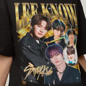 Stray Kids Lee Know Retro Bootleg T-shirt - stray kids shirt - Kpop Tshirt - Kpop Gift For her or him - Skz Shirt FI6