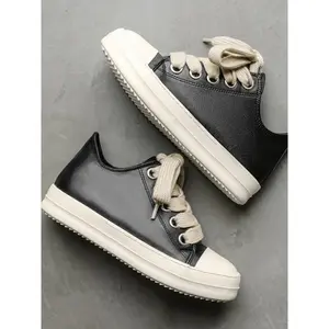 Stylish unisex low-top lace-up hiking shoes feature thick soles, reliable anti-slip performance and soft inner lining, ideal for casual outdoor sports and walking activities suitable for all seasons