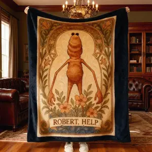 Marcus The Worm Blanket,Marcus The Worm Blanket,Robert Help Marcus The Worm Blanket,VR Chat Meme Blanket,Worm Bedroom Merch,Marcus Merch 7