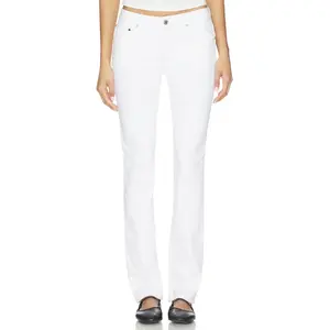 EB Denim Moss Mid Rise Skinny Jeans in White