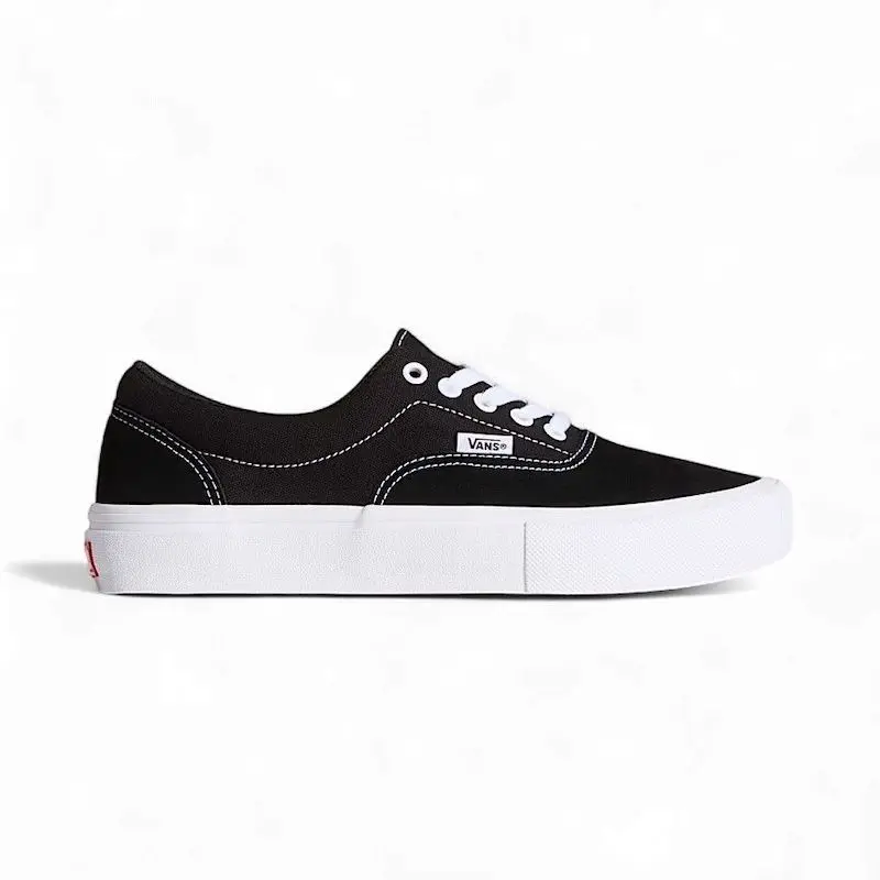 Vans Skate Era Classic Casual Shoe - Black/White Sneaker, Durable Sports Shoes for Skateboarding & Outdoor Leisure Activities