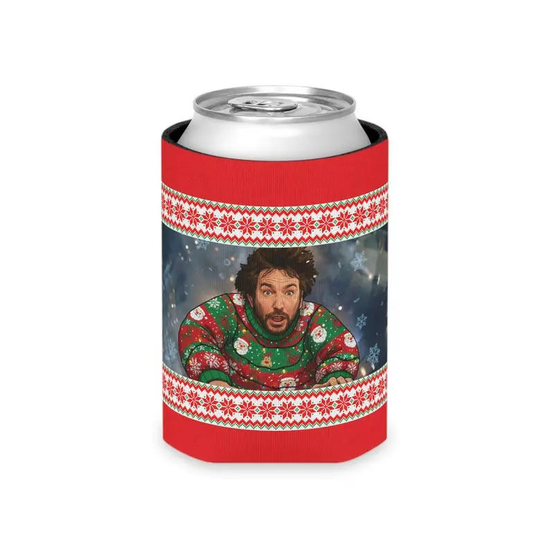 Die Hard Can Cooler Coozie, Hans Gruber Koozie , Christmas movie beer cooler, Nakitomi Plaza, John McClane, Christmas party