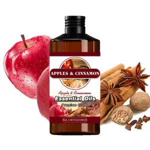 Christmas Gift! 100ML Apple Cinnamon Scented Oil, Long-Lasting Fragrance, Home Use, Nail Hair Skin Care, Massage Diffuser Humidifier