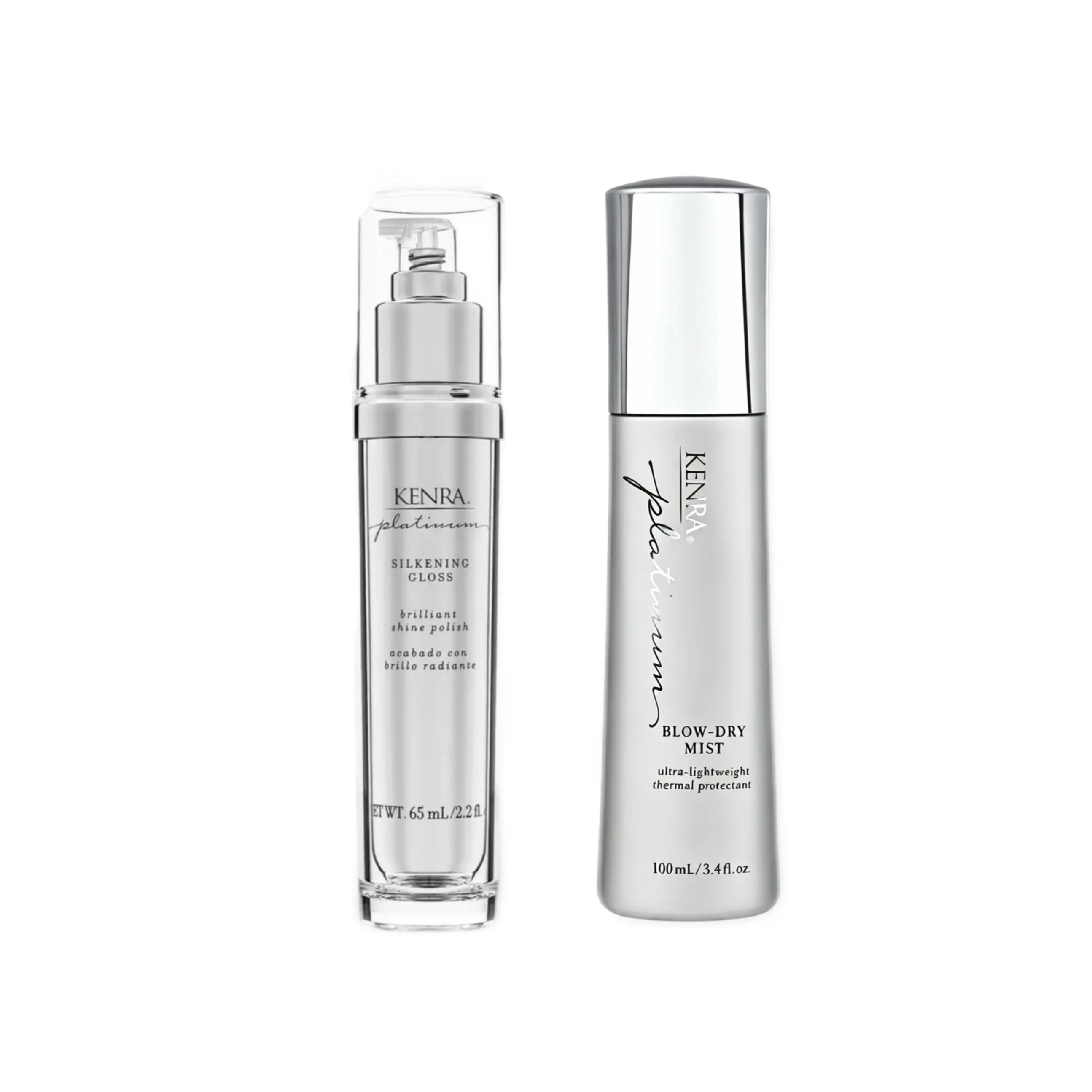 Kenra Platinum Blow-Dry Mist & Kenra Platinum Silkening Gloss Kenra Platinum Blow-Dry Mist & Kenra Platinum Silkening Gloss
