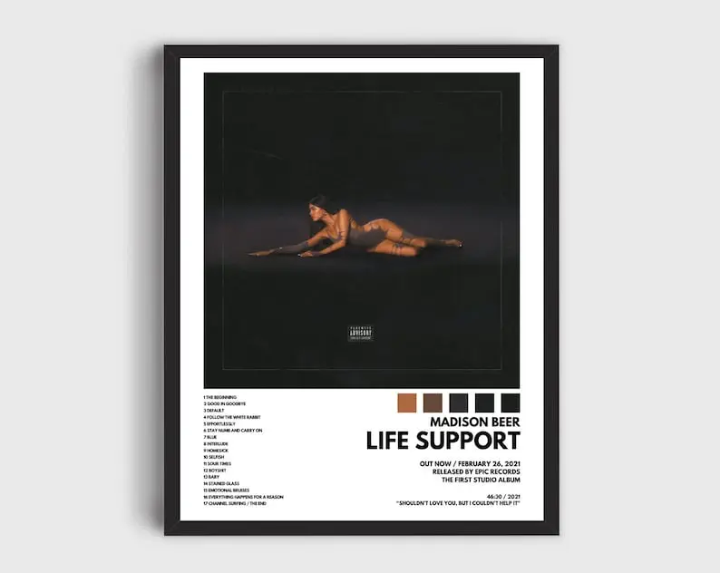 Madison Beer Life Support Poster,Music Poster, Madison Beer Gift