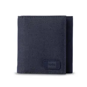 Billetera Totto para Hombre Riva Grande Azul – Con Protección RFID Blocker, Cierre en Velcro y Material Reciclado