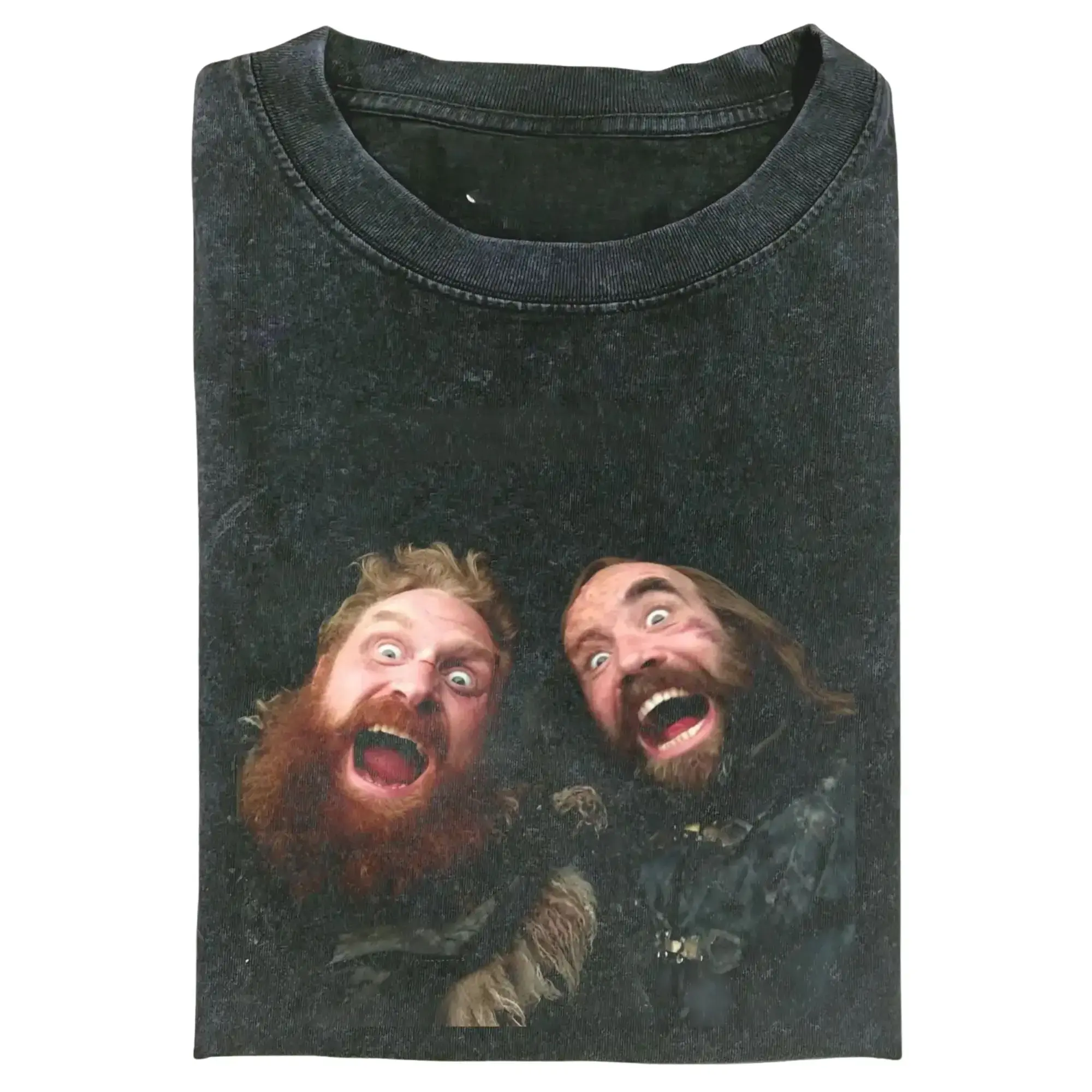 Women's Game Of Thrones Sandor Clegane-Tormund Giantsbane Printed Round Neck Shortsleeve Fitted Cotton Casual Top, Unisex Streetwear Tee, Retro Meme Outfit For GOT Fans