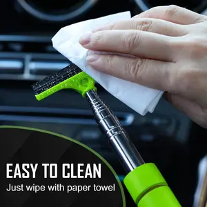 Side Mirror Squeegee, 2 PCS Car Mirror Squeegee, Retractable Car Rearview Mirror Wiper for All Vehicles, Universal Automotive Accessories