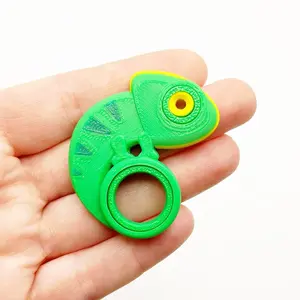 Chameleon Fidget Spinner Adult Fidget Toys Stim Toy Hand Spinner Ring 3d Printed Animals Fidgets Desk Pet Gyroscope Occupational Therapy
