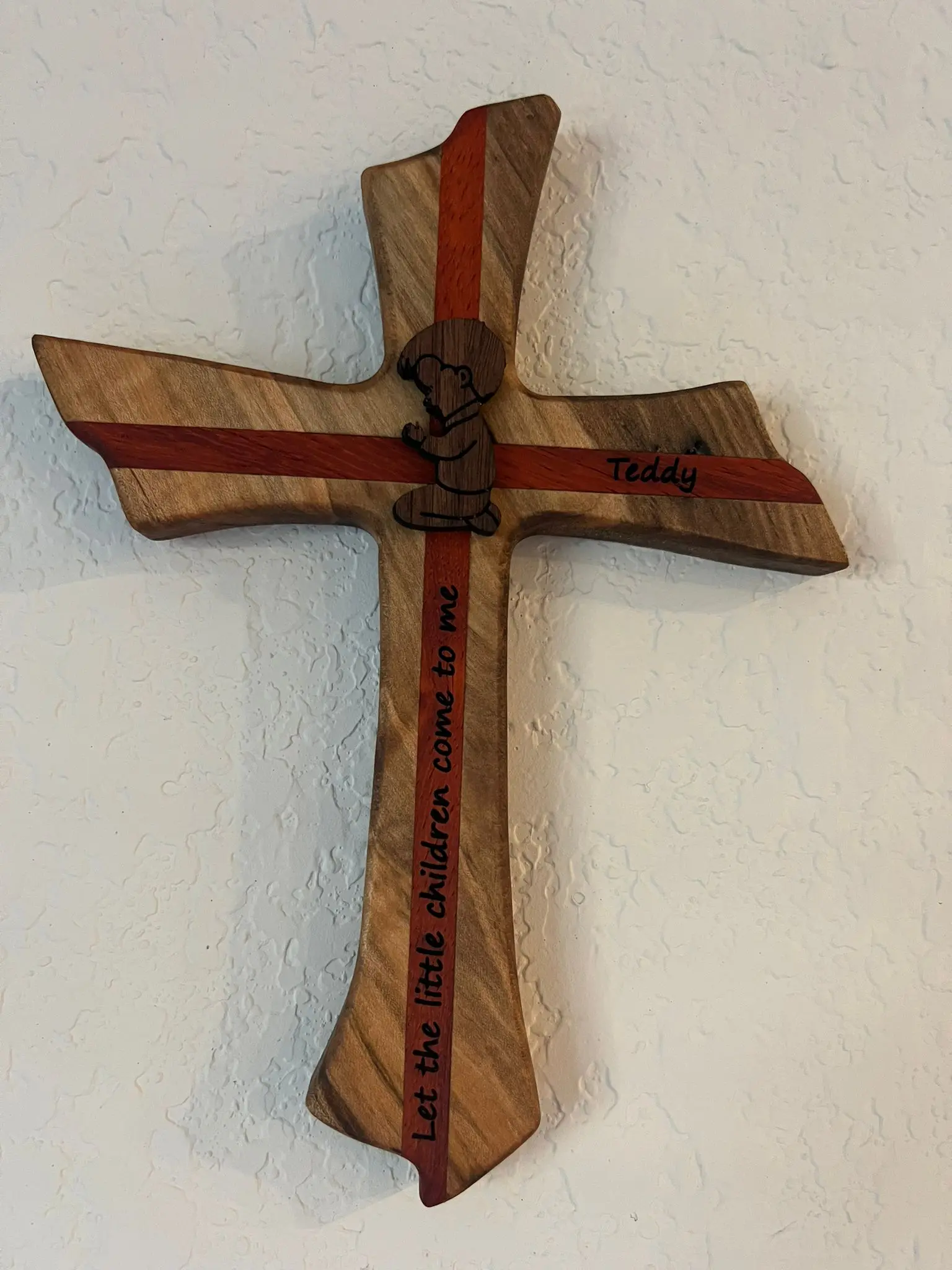 Handcrafted wooden cross for Baby birth, birthday, baptism, First Communion