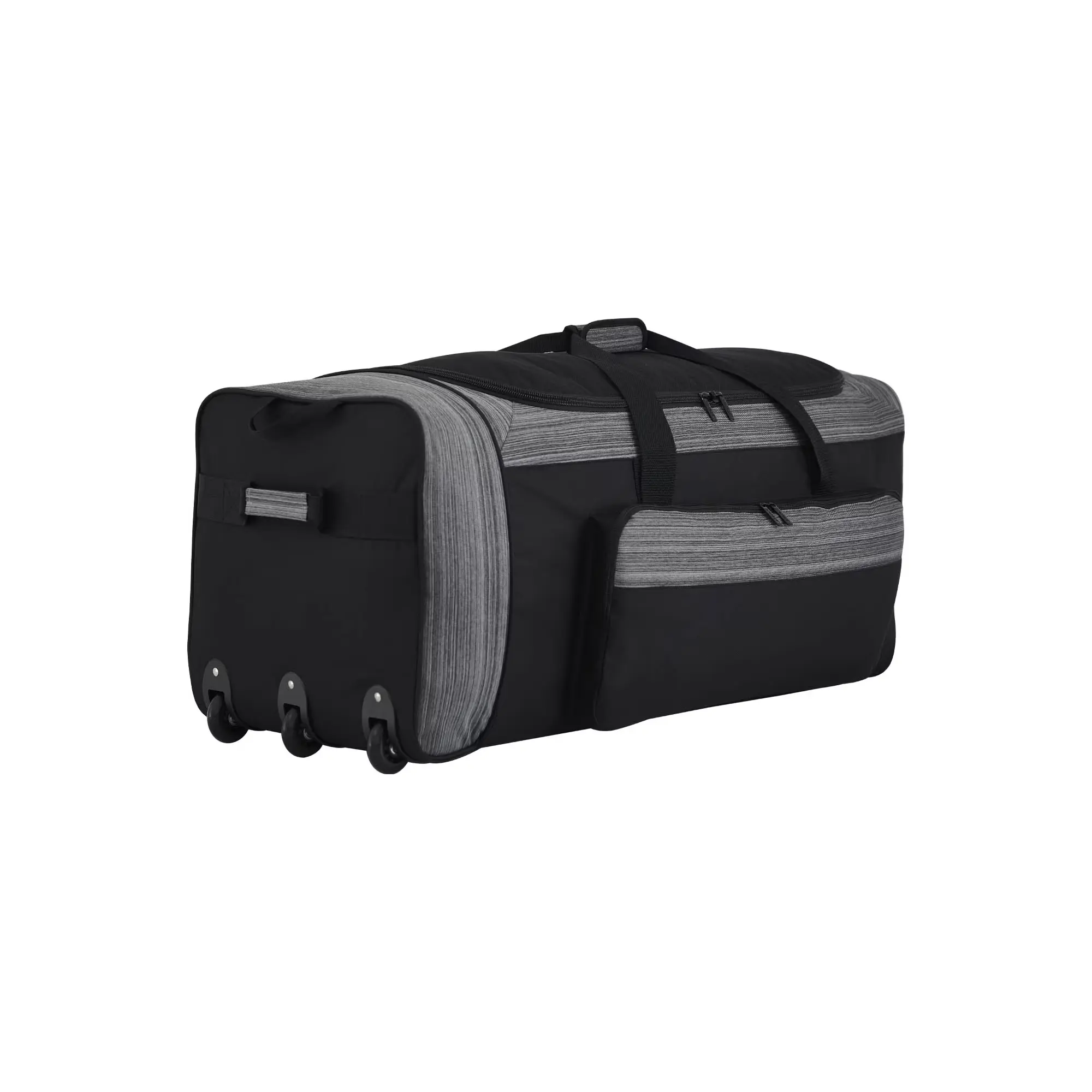 Protege 36" Trifold 3-Wheel Rolling Trunk Duffel Bag - Black, 16 in Height