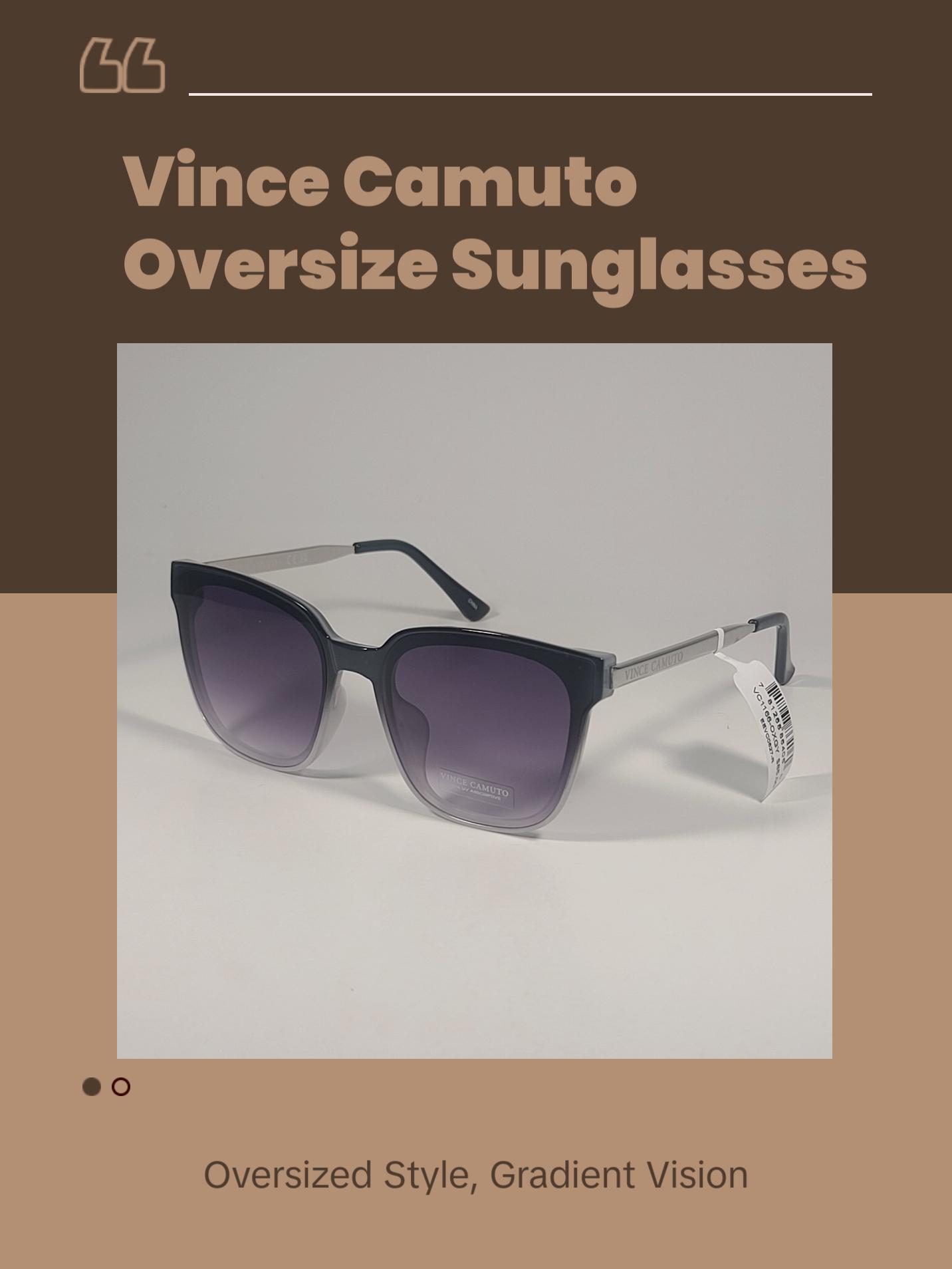 Vince Camuto VC1166 OXGY Oversize Square Sunglasses Black 