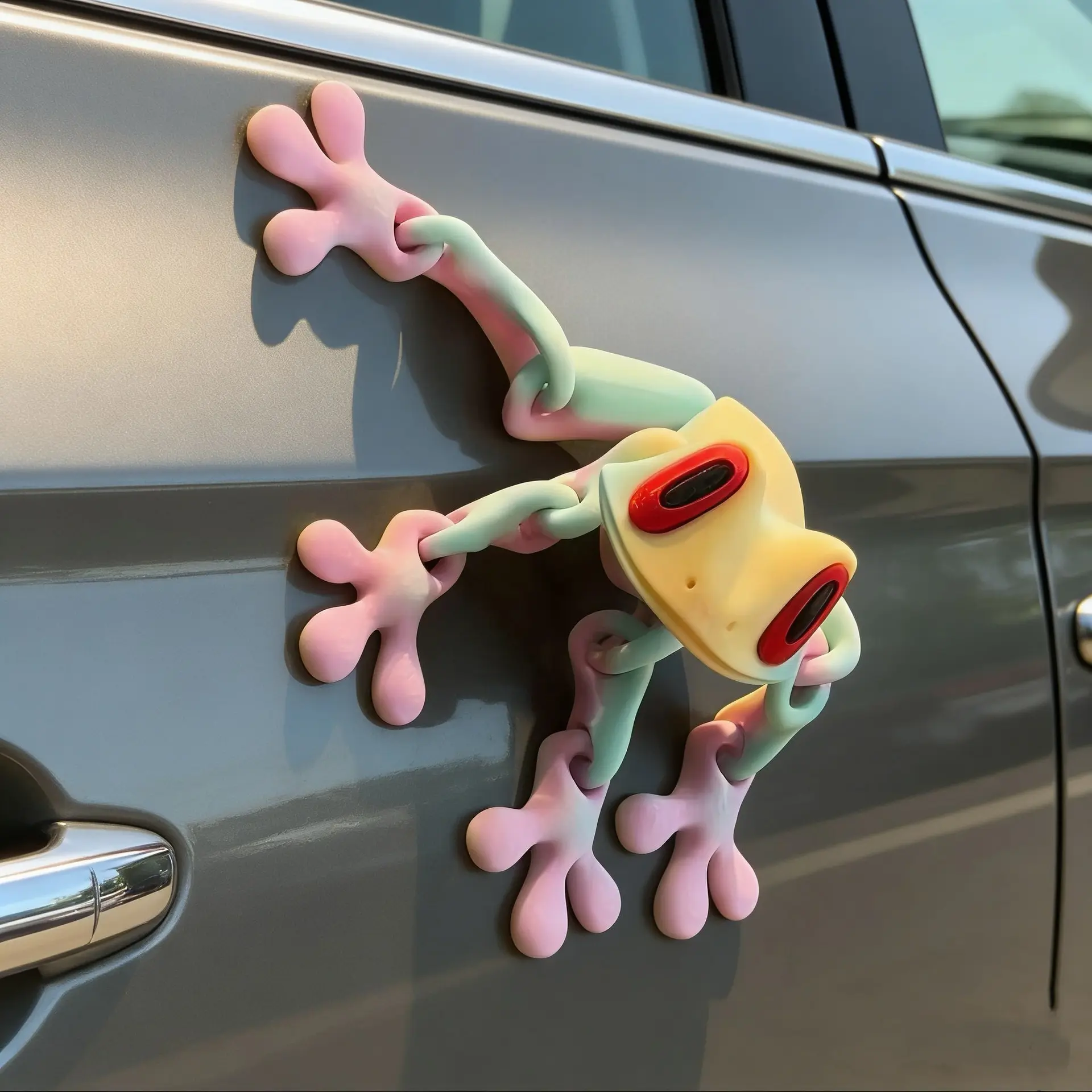 3D Printed Articulated Magnetic Frog Fridge Magnet Glow in the Dark Luminous Fidget Toy with Movable Joints Desk Ornament Office Locker Decoration Animal Figurine Holds Photos Notes Relieves Stress for Home Kitchen Teen Room Cute Novelty Gift