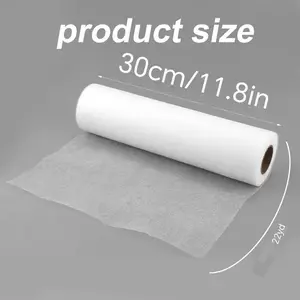 Double-Sided Adhesive Interlining Roll 30cm X 22yd Craft Material, No Sewing Iron-On Hem Patch, Fast Binding for Pants Curtains Clothes DIY Fabric Repair