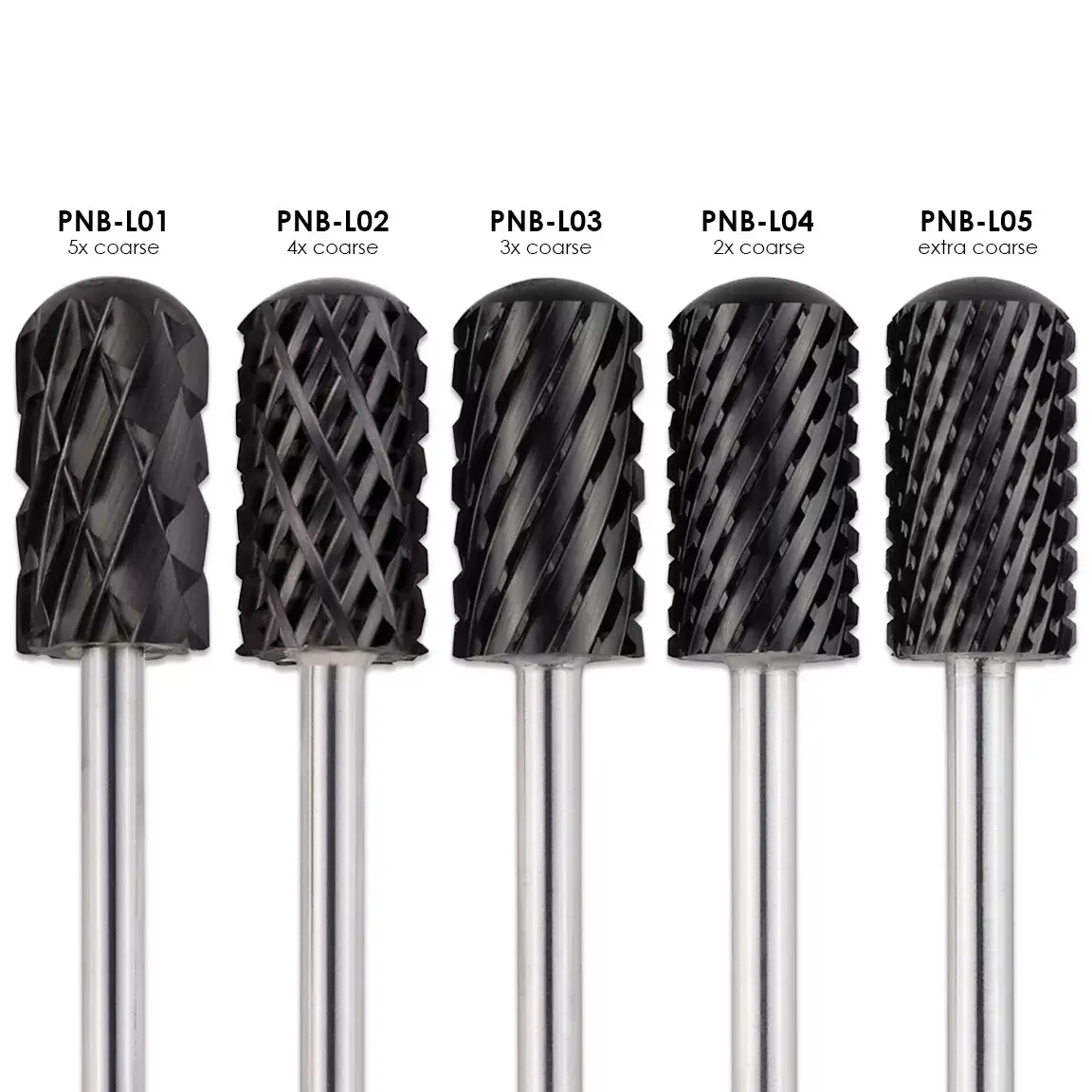 PANA 3/32" Shank Size - DLC Black Large Barrel Smooth Round Top Nail Carbide Bit