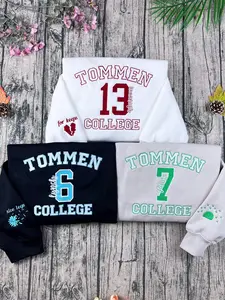 Vintage Boys of Tommen Embroidered Sweatshirt, Tommen College Crewneck, J0hnny Kavanagh, Lynch J0ey, Binding 13 Bookish Merch, Bookish Gift