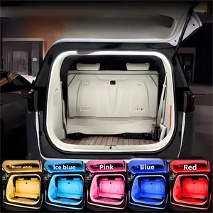 LED Car Trunk Light with Waterproof Flexible Auto-Sensing, Universal Decorative Ambient Light, Car Interior Lighting, Recessed Lighting, Abs Enclosure